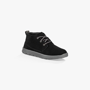 Ugg Canoe Suede Chukka Kids Sneakers Black (6520TLPWU)